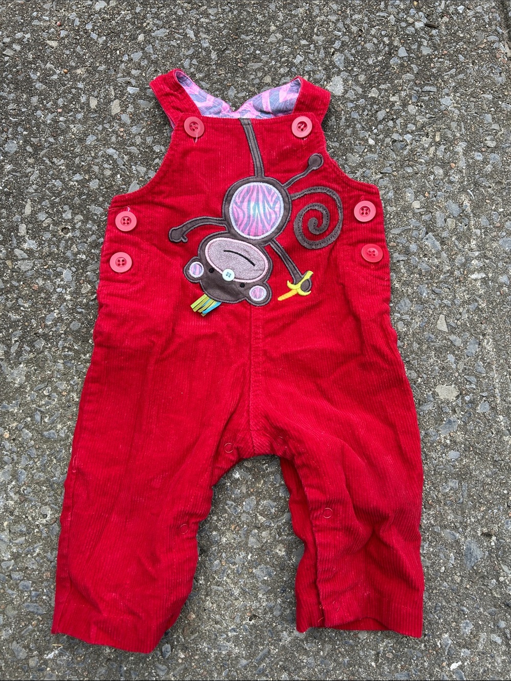 Mudpie 12 month monkey overall